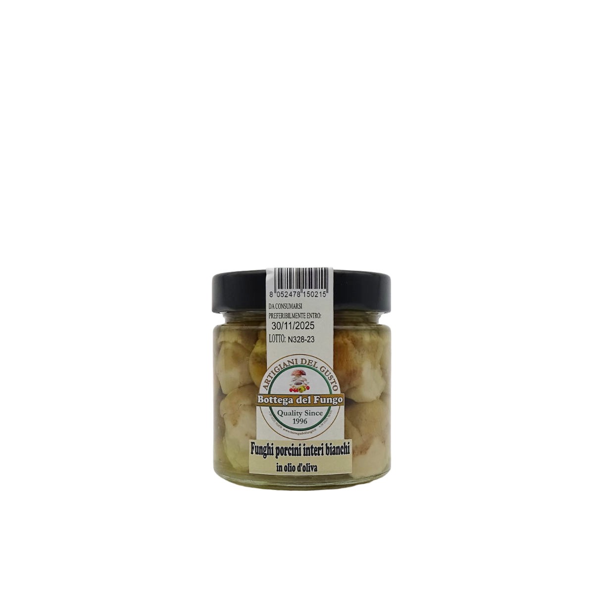 Funghi Porcini interi bianchi in olio d'oliva 190g