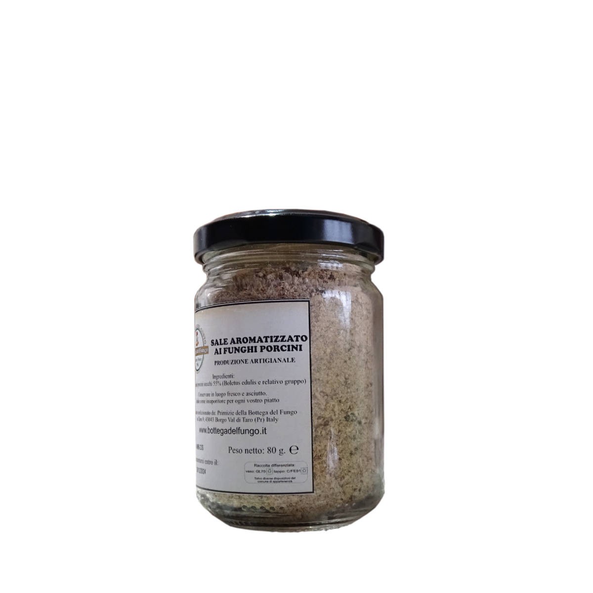 Porcini mushroom salt 80g PRIMIZIE DELLA BOTTEGA DEL FUNGO