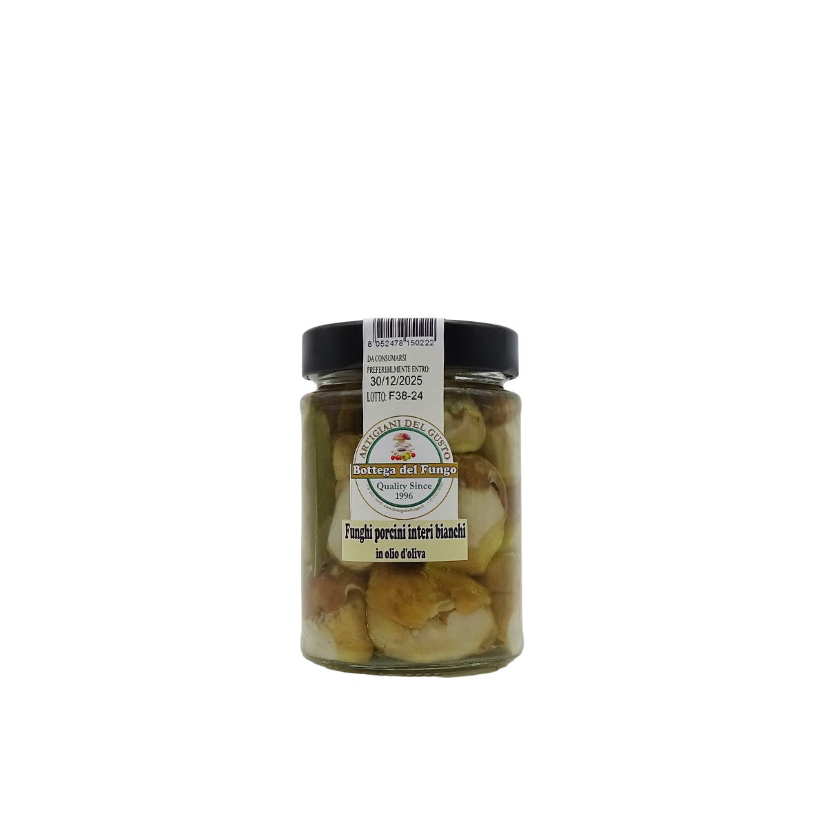 Entire white porcini mushrooms in olive oil 290g