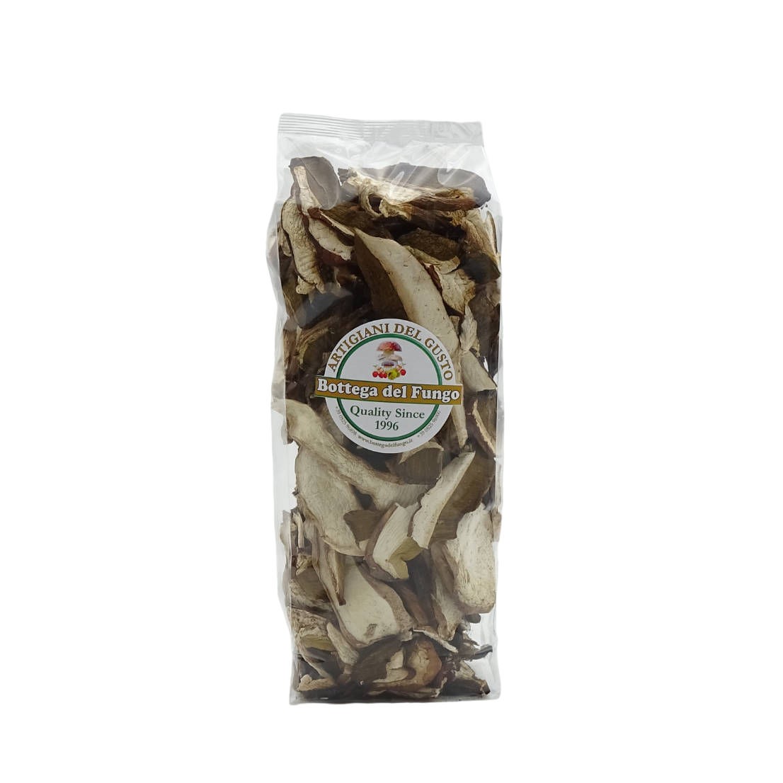 Bag of dried porcini mushrooms 